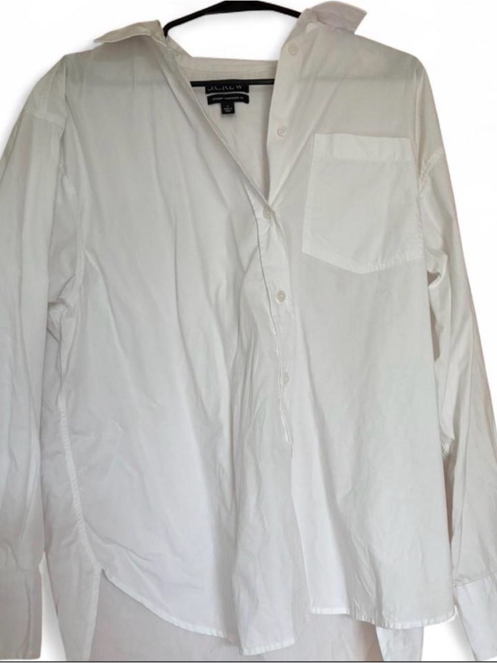 J.CREW White Oversized Etienne Shirt